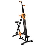 Ancheer Vertical Climber Exercise Machine Folding Climbing Machine (Orange1)