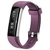 Activity Tracker , Lintelek Slim Fitness Tracker Watch, Touch Screen Bluetooth Pedometer Smart Bracelet with Anti-lost Strap for Android Phone or iPhone
