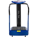 XtremepowerUS 2000W Slim Full Body Vibration Platform Exercise Crazy Fit Machine, Blue