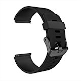 Fitbit Blaze Bands, Simpeak Silicone Replacement Band Strap for Fit bit Blaze Smart Fitness Watch (Without Frame), Small, Black