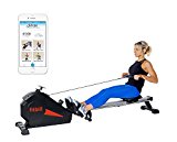 fitbill Smart Folding Magnetic Rowing Machine Rower with Bluetooth Technology & Free Workout App