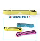 Garage Fit Pull Up Assist Band, Stretch Resistance Mobility Band – Powerlifting Bands – Extra Durable, Top Rated Pull-Up Assist Bands for Cross Training Exercise (#2 Yellow/Gray (S) 50-75 lbs. 7/8″)
