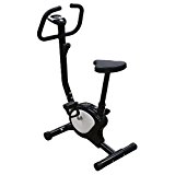 Belovedkai Exercise Bike Cardio Fitness Cycling Machine Gym Workout Training Stationary Fitness Cycle Cardio Aerobic Equipment Home Black and White