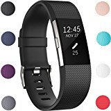 GEAK Replacement Bands for Fitbit Charge 2, Fitbit Charge2 Wristbands,Large,Black