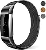 Fitbit Charge 2 Bands Milanese Mesh Loop Wristband Magnetic Closure