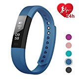 Fitness Tracker HR, Letscom Activity Tracker with Step Counter and Calorie Counter Watch Pedometer, Slim Heart Rate Monitor Watch for Kids Women Men