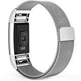 Fitbit Charge 2 Bands Milanese Mesh Loop Wristband Magnetic Closure (Z-PJB)