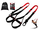 Fitness Bodyweight Resistance Trainer Kit with Training Straps for Door. Lean, Light, Extra Durable for Complete Body Workouts. BONUS E-Book “12 Week Training Program”