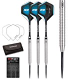 Red Dragon Razor Edge 1: 24g – 85% Tungsten Steel Darts with Flights, Shafts & Wallet & Red Dragon Checkout Card