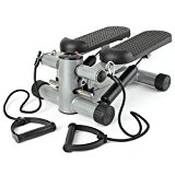 Lovinland Aerobic Fitness Step Stair Stepper Twist Climber Exercise Step Machine with Band