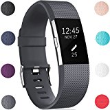 GEAK Fitbit Charge 2 Replacement Bands,Small,Gray