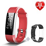 Fitness Tracker, Lintelek Heart Rate Monitor Activity Tracker with Connected GPS Tracker, Step Counter, Sleep Monitor, IP67 Waterproof Bluetooth Pedometer for Android and iOS Smartphone