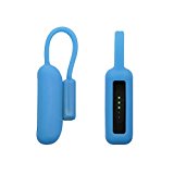 Fitbit Flex 2 Silicone Clip Holder, BeneStellar Silicone Clip Holder Built-in Smart Strong Magnetic Clasp Strap for Fitbit Flex 2,No Tracker (E# 1-Pack Blue, Clip Holder)