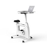FlexiSpot Desk Exercise Bike Home Office Standing Desk Cycle, Deskcise Pro – White