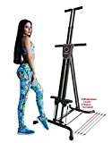 X-Factor Vertical Climber Stepper Climbing Stairs Exercise with 3 Resistance Levels and Monitor holds 300 LB
