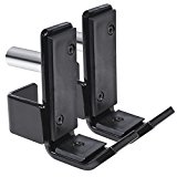 Ivation Power Rack J-Hooks – Set of 2 Steel J-Hook Weightlifting Stands with 2”x2” Square Tubes & 1” Adjustable Bar – 1,000 Pound Capacity for Bench Press, Overhead Press, Barbell Shrug & More