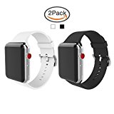 For Apple Watch Band 38mm 42mm Soft Silicone Replacement iWatch strap for Apple Watch Series 3 Series 2 Series 1