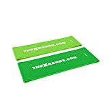 The x Bands Extra Thick Exercise Resistance Bands – Set of 5 Loop Booty Bands with Guide – Fitness Workout by Best for Stretching, Yoga, Legs Training, Physical Therapy (2 Bands Green)