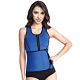 Mpeter Sweat Vest for Women, Slimming Body Shaper, Weight Loss (XX-Large, Blue)