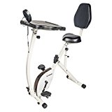 FitDesk Exercise Bike Recumbent Exercise Bike with Sliding Desk