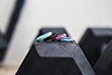 QALO Women’s Stackable Rose Quartz Geo Silicone Ring Size 05