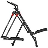 XtremepowerUS Dual Action Air Walker Elliptical Glider Fitness W/Heart Pulse Sensor