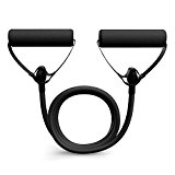 Liveup SPORTS Resistance Bands Resistance Tubes with Foam Handles, Exercise Cords For Exercise Fitness Pilates Strength Training (X-Heavy tension – Black)