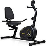 Merax RB1020 Magnetic Recumbent Bike Exercise Bike Fitness Stationary Bicycle (Black&Yellow)