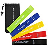 Resistance bands,GM5SMART Exercise loops fitness-Physical therapy or workout bands with Instruction guide,Carry bag,Set of 5