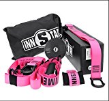 Ranbo Full Body Training – Suspension Bodyweight Resistance Trainer Kit Home Gym,Build Your Core and Sculpt Your Body Anywhere,Lightest,Leanest – Perfect for Travel and Working Out (Pink)