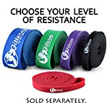 Pull Up Assist Band – Heavy Duty 41” Resistance Powerlifting and Mobility Bands, Great for Pull Up Assistance and HIIT Bodyweight Training Workouts -Red