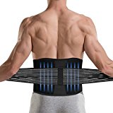 Brace Back Support Lumbar Support Belt Back Brace Breathable Mesh and Dual Adjustable Straps-Helps Relieve Lower Back Pain with Sciatica, Scoliosis, Herniated and Slipped Discs(One Size Adjustable)