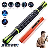 Darhoo 3D Muscle Roller Stick Gear Muscle Massage Stick Deep Muscle Relaxation Vibrator Fascia Sacroiliac Joint Fitness Tool Sticks