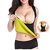 Hot Sweat Slimming Vest Body Shaper for Women, Weight Loss Tummy Belly Fat Burner Shapewear, Waist Trainer Tank Top Cincher Corset Neoprene Sauna Suits Black Plus Size by LYTOPTOP (S)