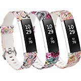 RedTaro Bands for Fitbit Alta and Fitbit Alta HR,Pack of 3(Paisley,Floral,Owl),Standard Size for 5.5″-8.1″wrists