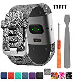 For Fitbit Surge Bands,CreateGreat Replacement Band Strap for Fitbit Surge Watch Fitness Tracker Original Wrist Band Accessories Small&Large (4, Large(6.3″-7.8″))