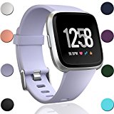 GEAK Fitbit Versa Bands, Classic Sports Replacement Watch Band for Women and Men Small Periwinkle