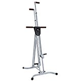 Cosway Folding Vertical Climber Stepper Gym Exercise Fitness Equipment Cardio Workout Training Machine, US Stock (Silver)