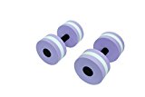 Trademark Innovations Aquatic Exercise Dumbells – Set of 2 Foam – For Water Aerobics – By (Purple)