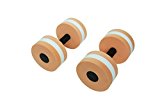 Trademark Innovations Aquatic Exercise Dumbells – Set of 2 Foam – For Water Aerobics – By (Orange)