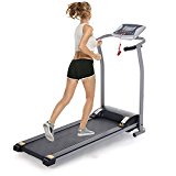 Creine Foldable Electric Treadmill, Portable Folding Motorized Running Machine Indoor Commercial Home Health Fitness Training Equipment with Wheels for Home Office Gym Fitness (US STOCK) (Silver)