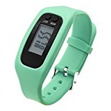 Fitness Tracker Watch, Simply Operation Walking Running Pedometer with calorie burning and steps counting by Bomxy (Mint)