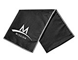 Mission Enduracool Microfiber Cooling Towel, Black, Large