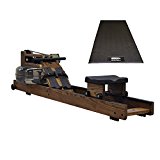 Water Rower Oak Rowing Machine Bundled with WaterRower Mat