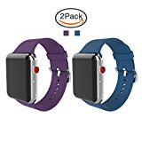 BMBEAR For Apple Watch Band 38mm 42mm Soft Silicone Replacement iWatch strap for Apple Watch Series 3 Series 2 Series 1