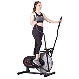 Body Rider Fan Elliptical Trainer with Air Resistance System, Black/Red/Silver