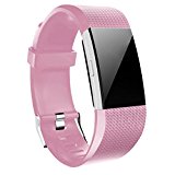 Wishesport For Fitbit Charge 2 Bands Special edition Replacement Bands Accessory Sport Bands Strap for Charge 2 HR Fitness dot S Pink