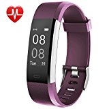 Willful Fitness Tracker with Heart Rate Monitor, Fitness Watch Activity Tracker IP67 Waterproof Slim Smart Band with Step Calorie Counter 14 Sports Mode Sleep Monitor,Pedometer for Kids Women Purple