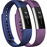 Tobfit for Fitbit Alta Bands(2 PACK), Large, Blue/Purple