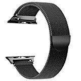 For Apple Watch Band 42mm Series iwatch Band Milanese Loop Men Black